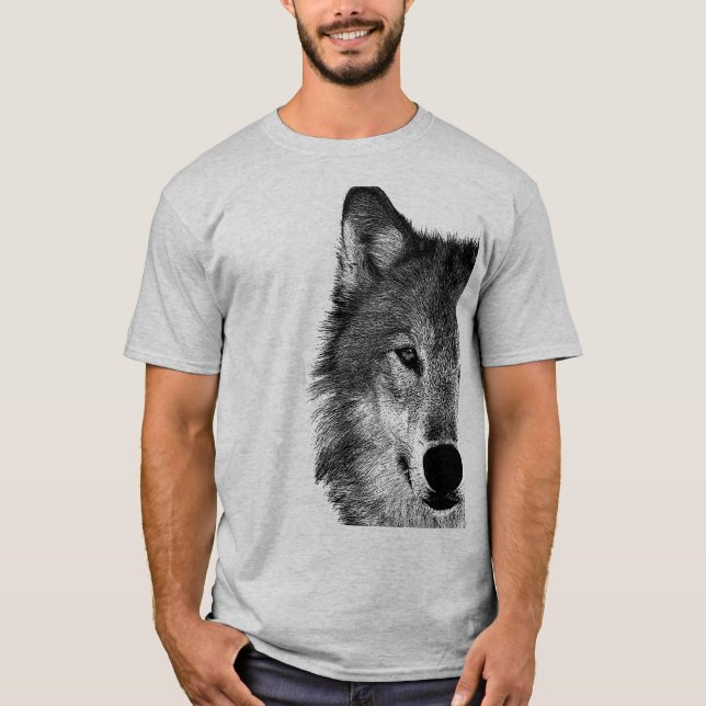 Wolf Eye Kunstwerk T-Shirt (Vorderseite)