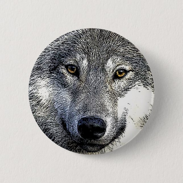 Wolf Eyes Artwork Button (Vorderseite)