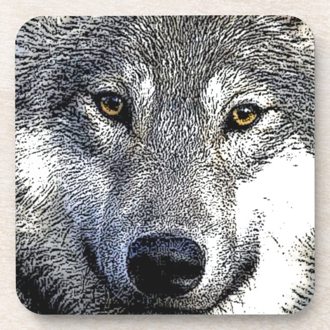 Wolf Eyes Artwork Untersetzer (Vorderseite)