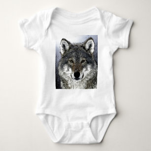 Wolf Eyes Baby Strampler