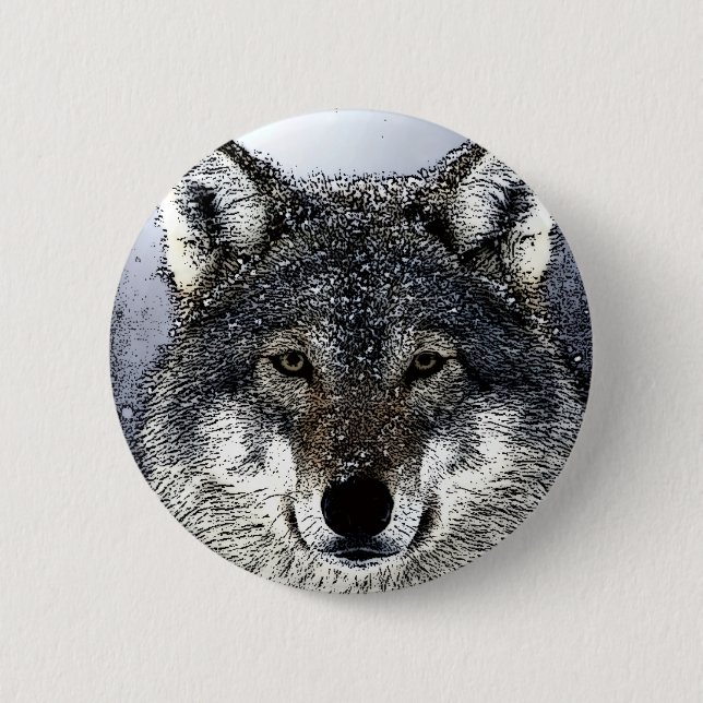 Wolf Eyes Button (Vorderseite)