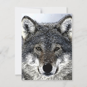 Wolf Eyes Postkarte