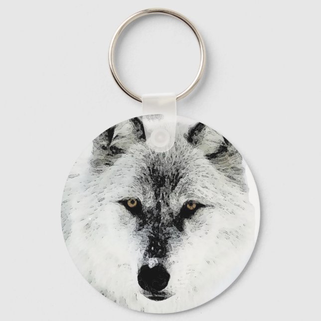 Wolf Eyes Schlüsselanhängers Schlüsselanhänger (Vorderseite)