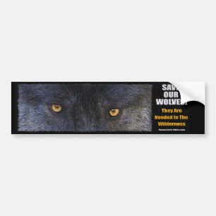 WOLF EYES Wildlife Conservation Autoaufkleber