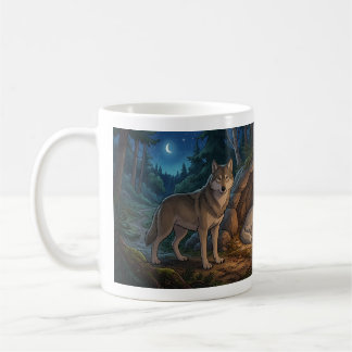 Wolf Familie   Kaffeetasse