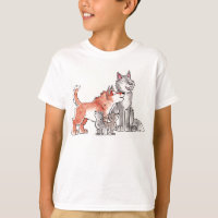 Wolf-Familie scherzt T - Shirt