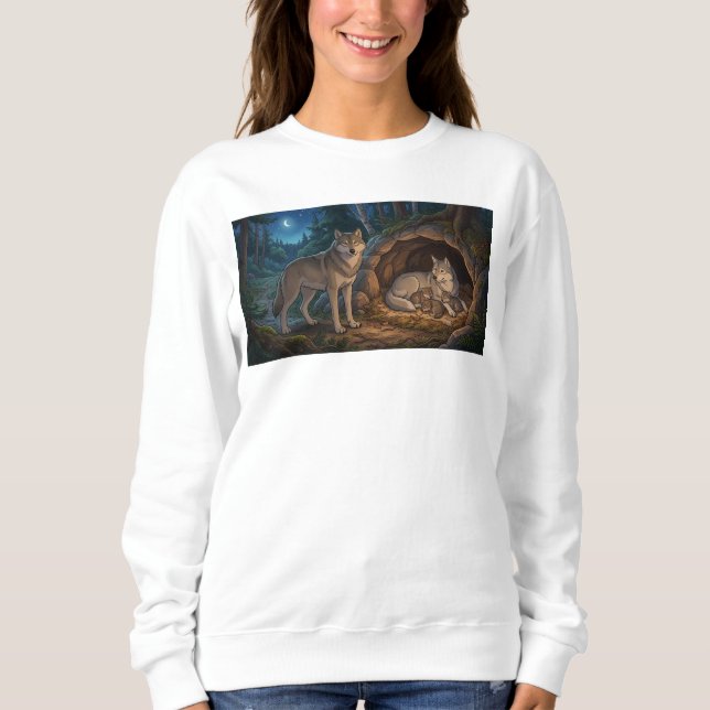 Wolf Familie   Sweatshirt (Vorderseite)