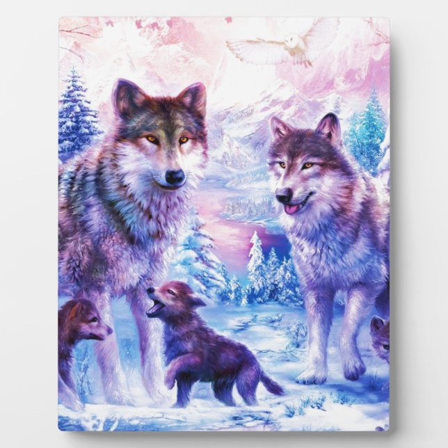 Wolf Family Fotoplatte (Vorderseite)
