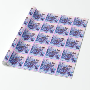 Wolf Family Geschenkpapier