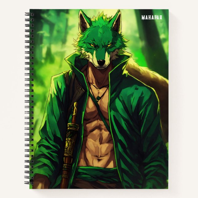 Wolf Fang Swordsman Notizbuch (Vorderseite)