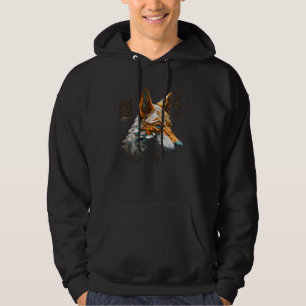 Wolf Fantasy Polygon - Kunst Tier Wolf Hoodie