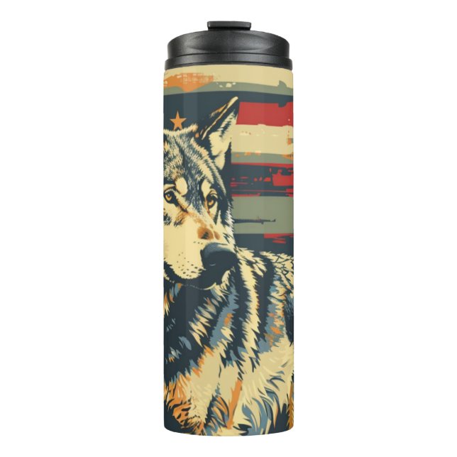 Wolf Flag Thermosbecher (Vorderseite)