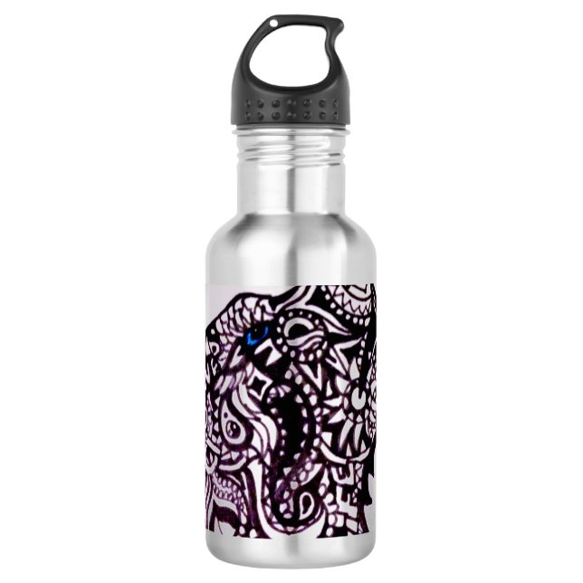 Wolf-Flasche Trinkflasche (Vorderseite)