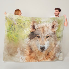 Wolf Fleece Blanket