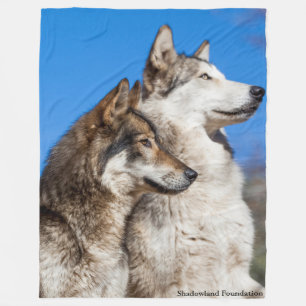 Wolf-Fleece-Decke Fleecedecke