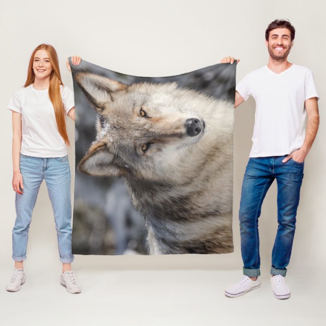 Wolf Fleecedecke (Beispiel)