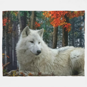 WOLF FLEECEDECKE