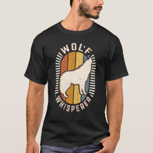 Wolf-Flüsterer Vintage Klassiker Retro Tierliebe T-Shirt