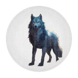 Wolf Frau des verzauberten Waldes   Fantasy Kreatu Schneidebrett