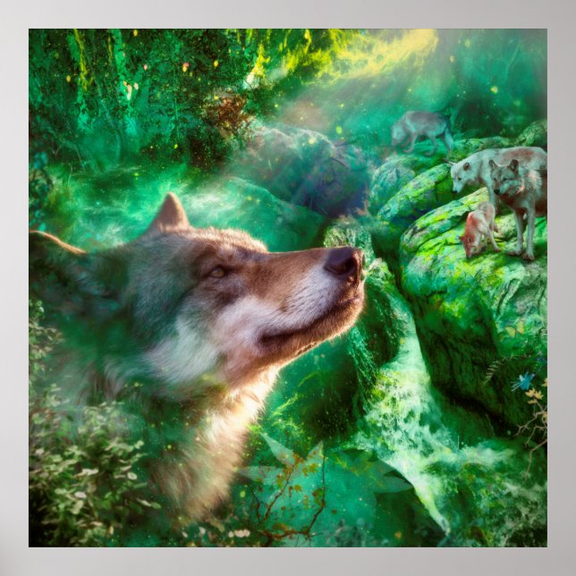 WOLF FREE TO LIVE POSTER (Vorne)