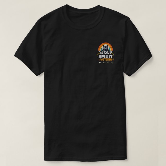Wolf Geist im Inneren T-Shirt (Design vorne)