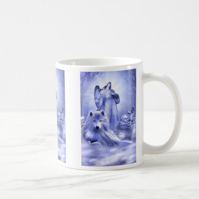 Wolf-Geist-Tasse Kaffeetasse (Rechts)