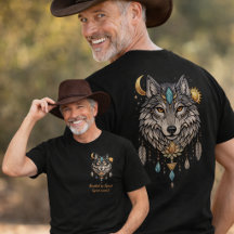 Wolf-Geisttier | Boho-Wolf-Totem