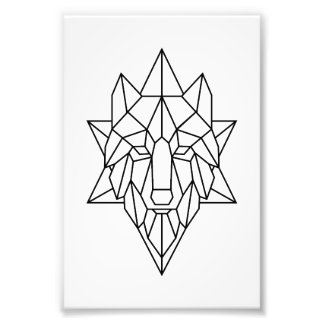 Wolf geometric art Wall Art Décor Posters 