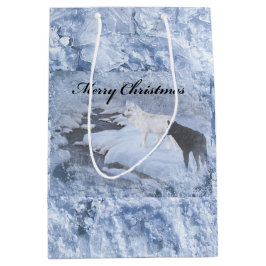 Wolf-Geschenk-Tasche - Medium, Matt Mittlere Geschenktüte
