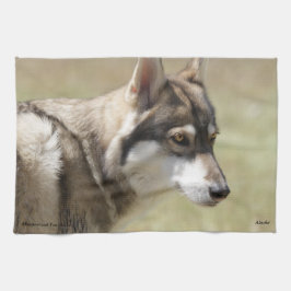 Wolf-Geschirrtücher Handtuch