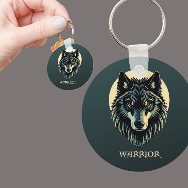 Wolf Gesicht Fenrir Stammeskrieger keine Angst Fen Schlüsselanhänger (Von Creator hochgeladen)