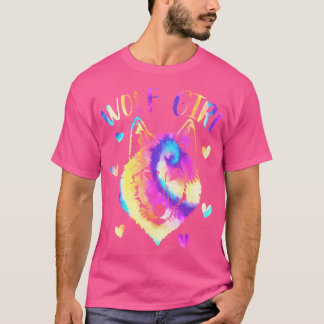 Wolf Girl Krawatte-Dye Niedlich nur ein Mädchen, d T-Shirt