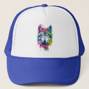 Wolf Graphic Art Animal Wolves Fan Art Truckerkappe