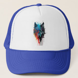 Wolf Graphic Art Animal Wolves Fan Art Truckerkappe