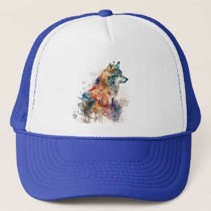 Wolf Graphic Art Animal Wolves Fan Art Truckerkappe