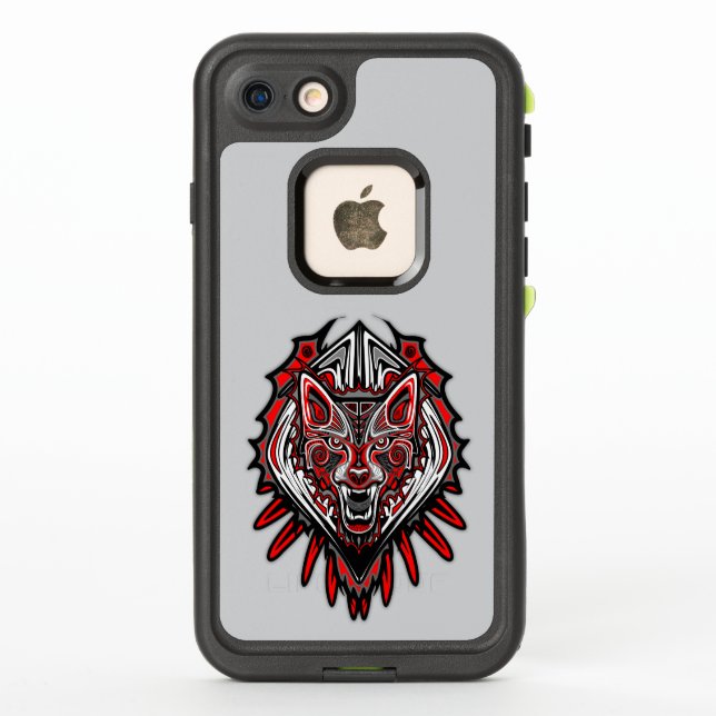 Wolf-Haida-Stammes-Totem-Design (Rückseite)