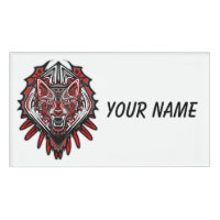 Wolf-Haida-Stammes-Totem-Design