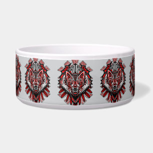 Wolf-Haida-Stammes-Totem-Design Napf