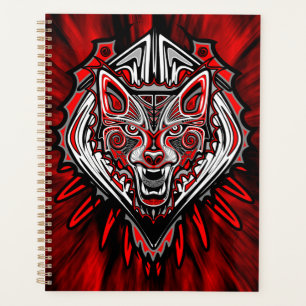 Wolf Haida-Stammes-Totem-Design Planer