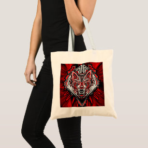 Wolf Haida-Stammes-Totem-Design Tragetasche