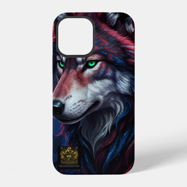 Wolf-Handyhülle iPhone 12 Hülle (Rückseite)