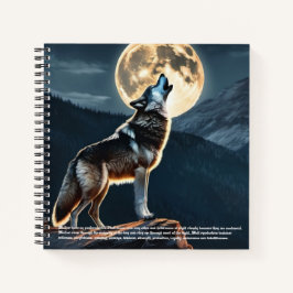 Wolf Hardcover Notizbuch