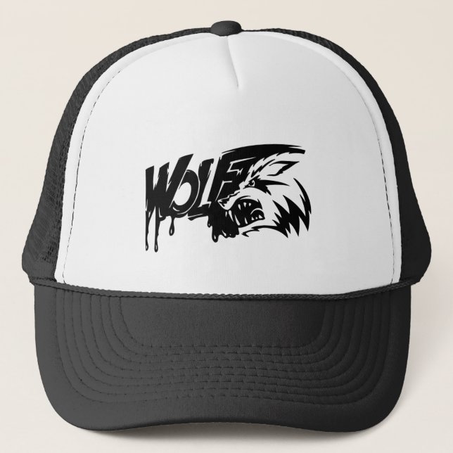 Wolf Hat Truckerkappe (Vorderseite)