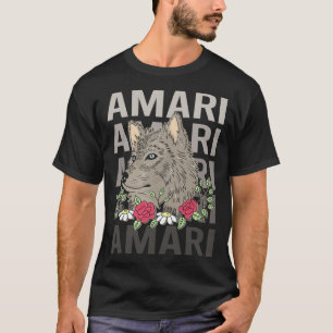 Wolf Head - Amari Name T-Shirt