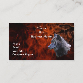 WOLF HEAD Business Card oder Visitenkarte