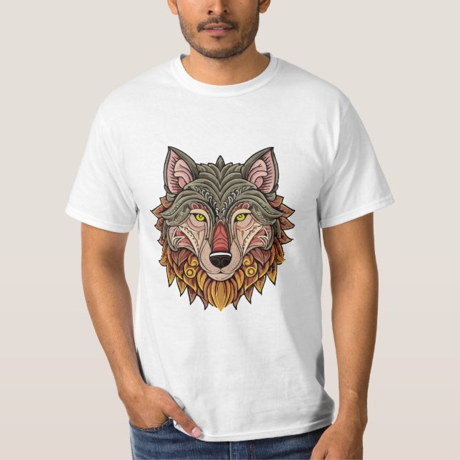 Wolf head from the front T-Shirt (Vorderseite)