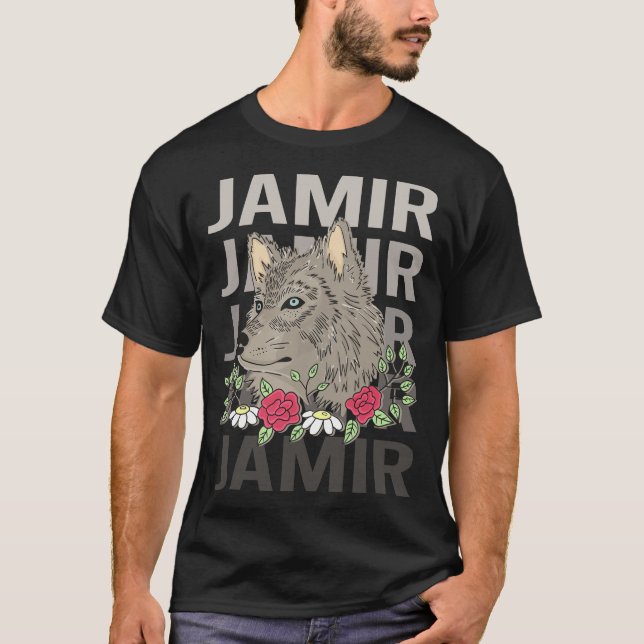 Wolf Head - Jamir Name T-Shirt (Vorderseite)