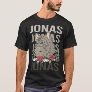 Wolf Head - Jonas Name T-Shirt
