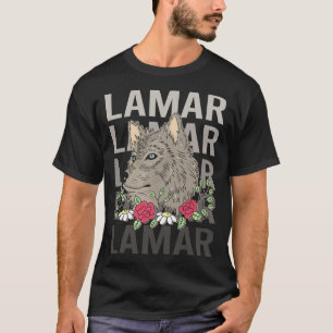 Wolf Head - Lamar Name T-Shirt