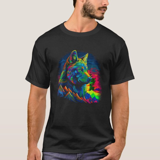 Wolf Head T Shirt (Vorderseite)